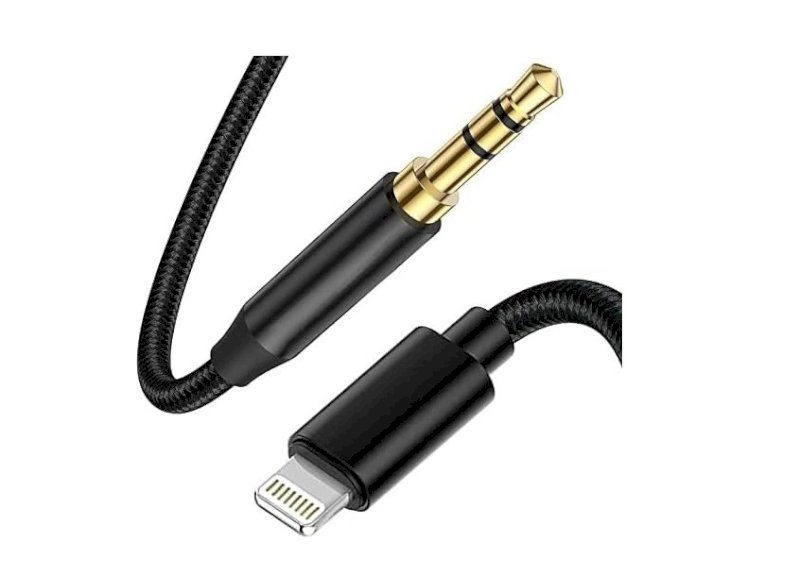 Microdigit Aux 3.5 to Lightning Aux Audio Cable 1.M