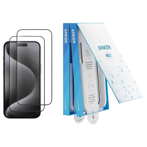 Anker HD Screen Protector Transparent iPhone 16 Pro Max 2 Pack