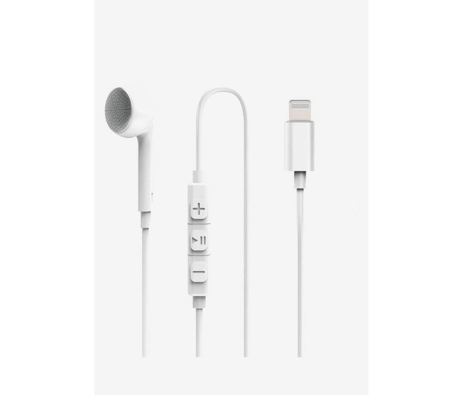 Ravpower One Side Earphone Lightning-White