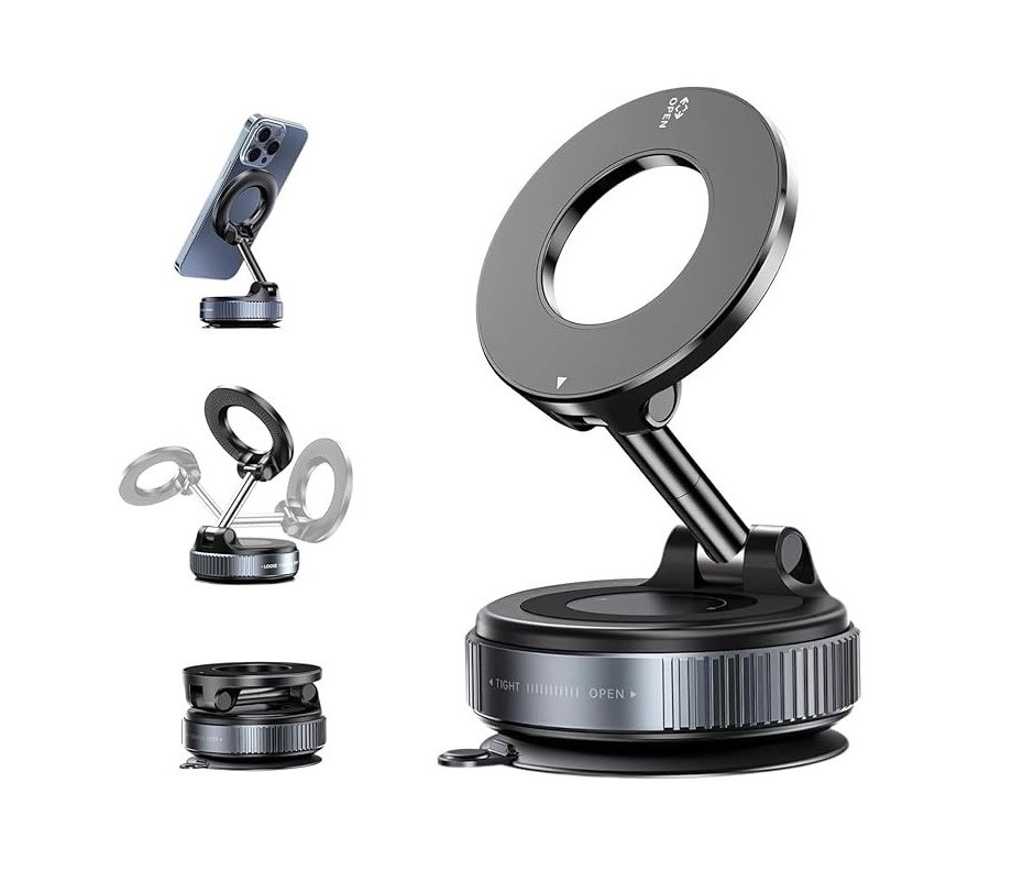 Portable Vacuum Magnetic Car Phone Holder