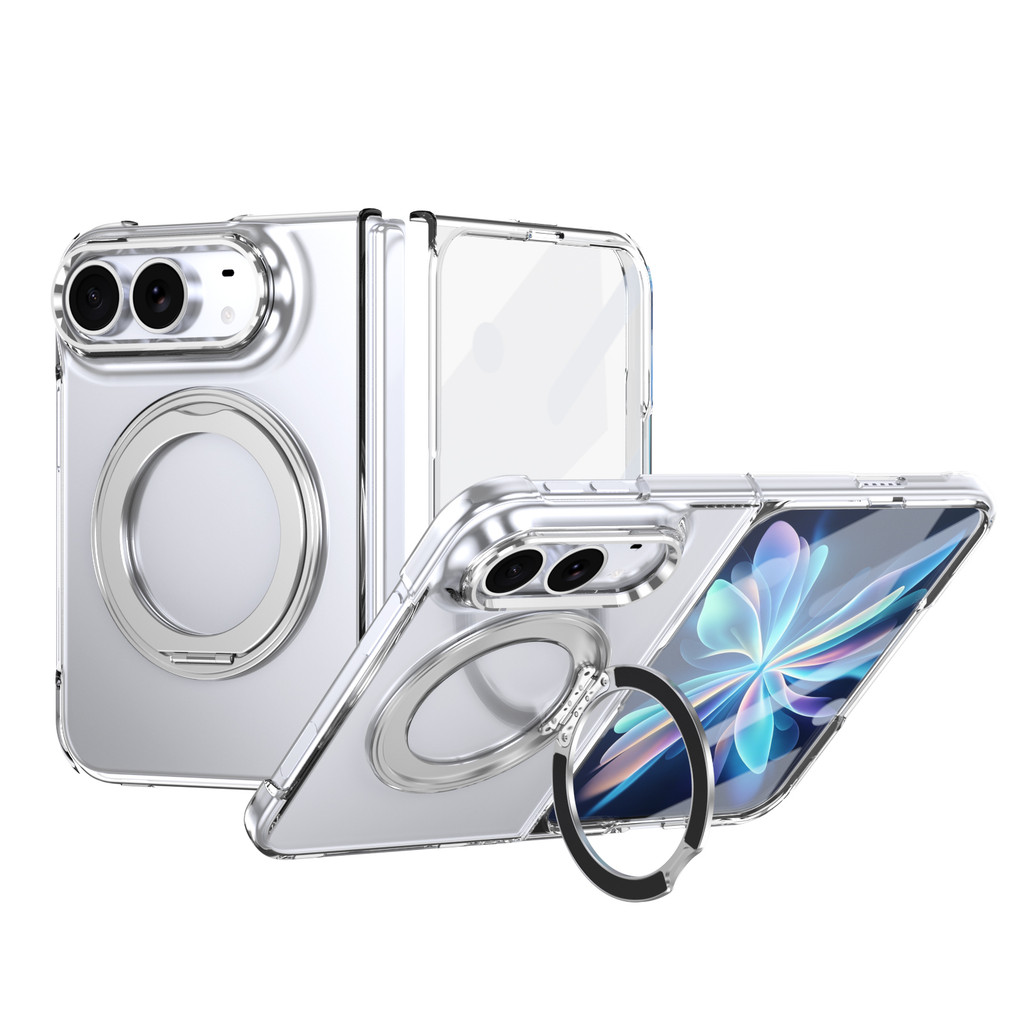 iPhone 18 Duo Magnetic Stand Clear Case